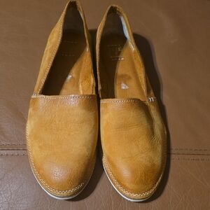 Frye Brown Leather Slip-On Loafers